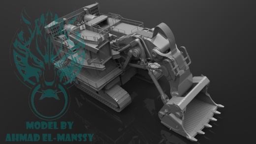 Caterpillar CAT 6021B大型挖掘机造型3D建模图纸 Solidworks设计缩略图